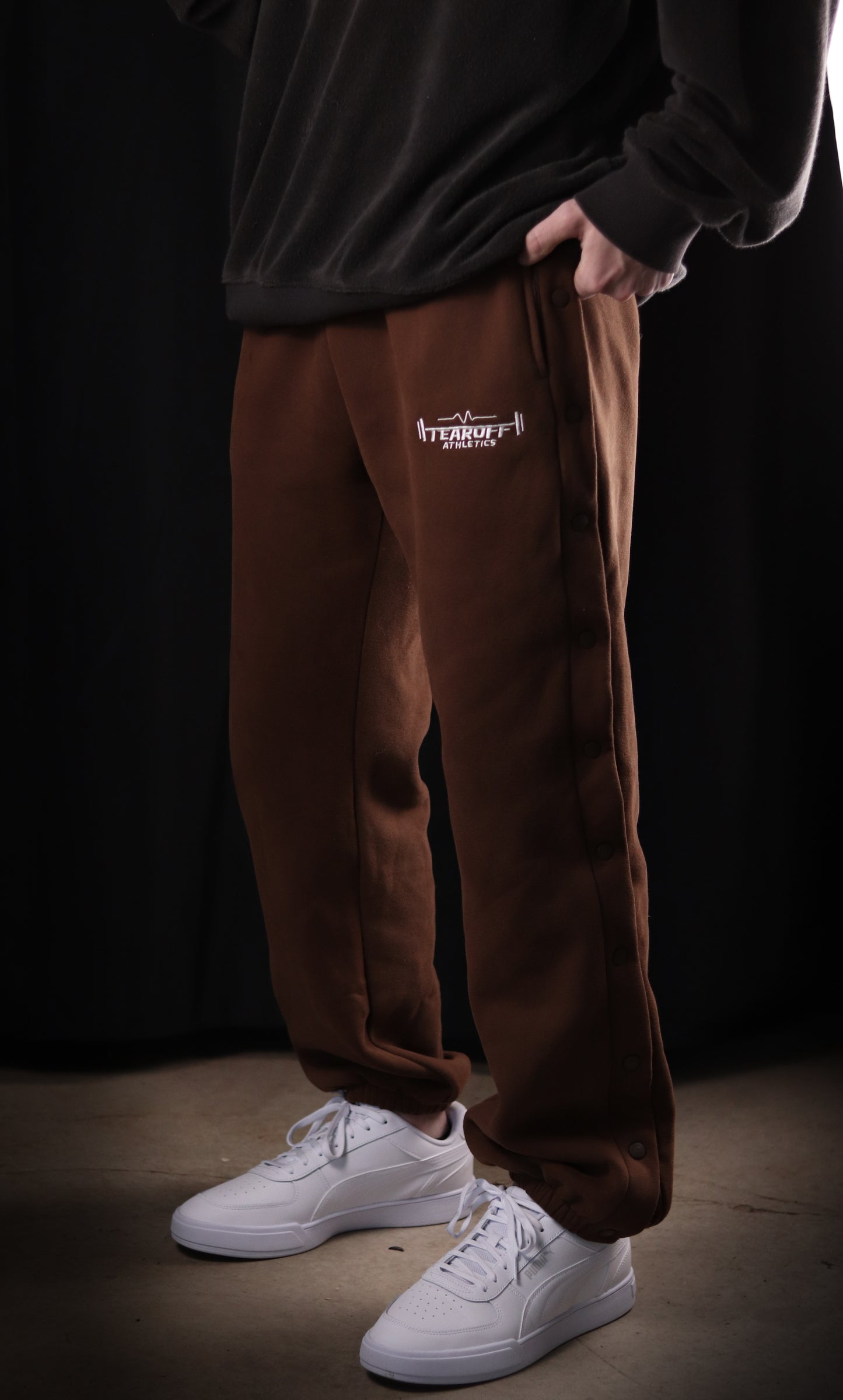 Tear-Off Joggers - Dark Brown